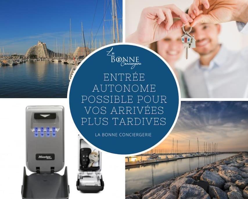 Le Murmure Du Palmier * Mer A 2 Min * Parking Prive * Terrasse La Grande Motte Exterior foto
